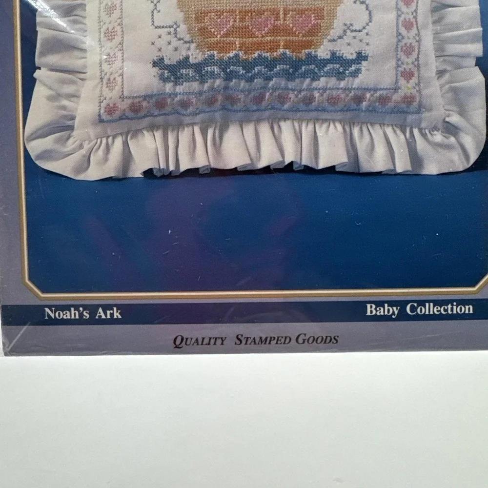 Bucilla Special Edition Stamped Pillow Sham Noah's Ark Baby Collection Kit 64007